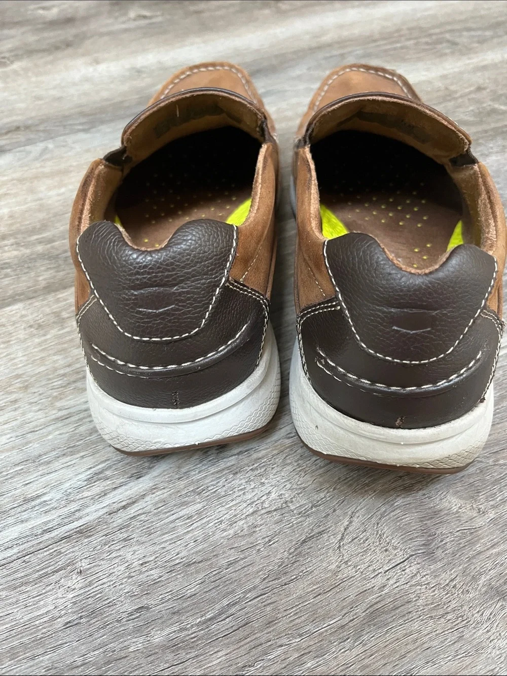 Florsheim Men’s Brown Leather Slip-On Loafers - Picture 6 of 8